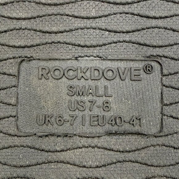 ✅Mens 7-8 Rockdove Slippers Black & Orange Memory Foam Comfort Sole Hunting/camp - Picture 2 of 13